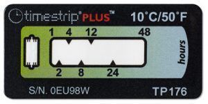 100 Etiquetas temperatura TIME STRIP