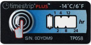 100 Etiquetas temperatura TIME STRIP