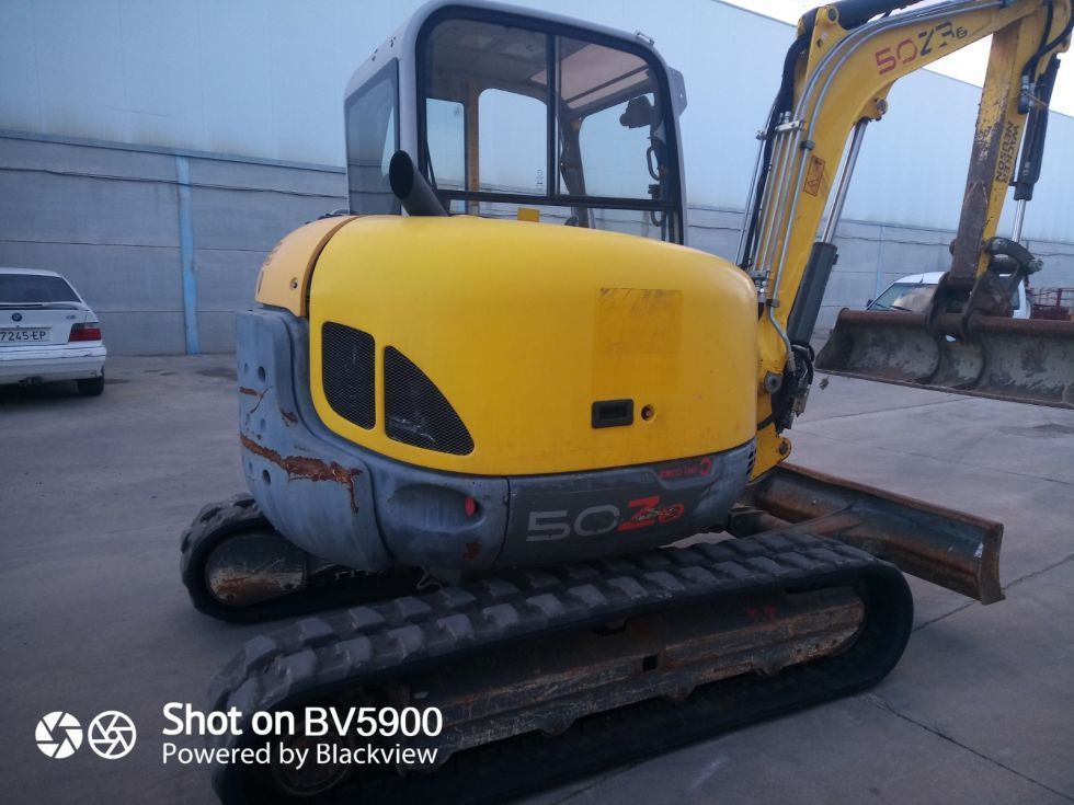 Miniexcavadora de cadenas de goma