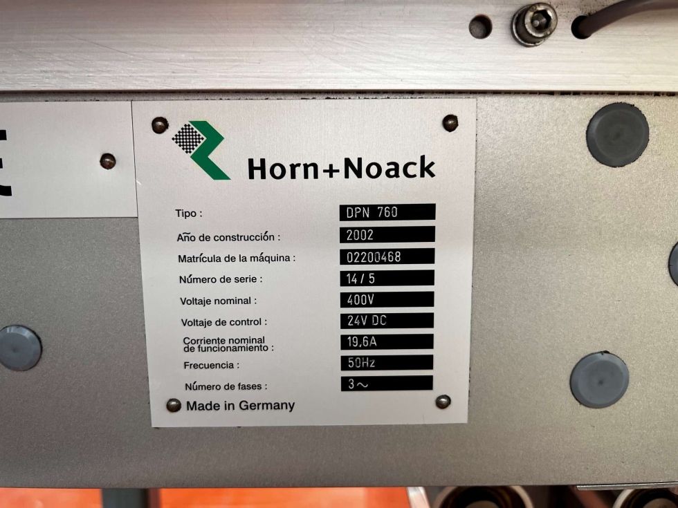 Emblistadora horn noack dpn 760 de segunda mano