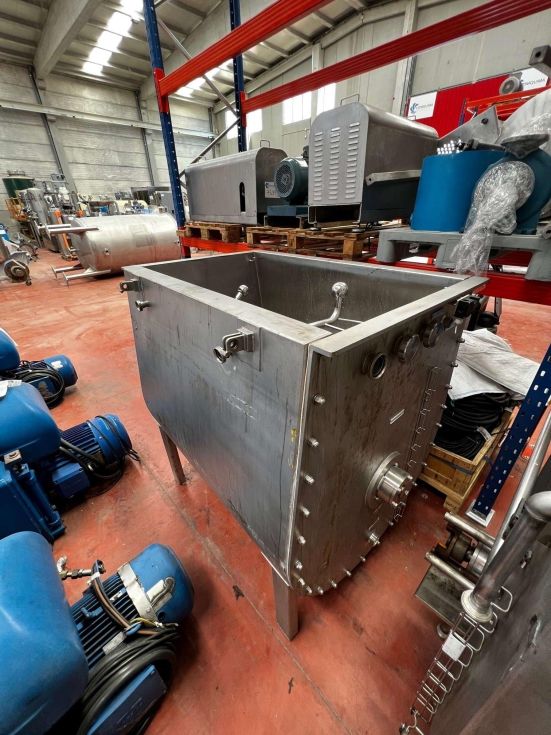 Mezcladora de bandas westerhoff metalltechnik acero inoxidable 1200 litros de segunda mano