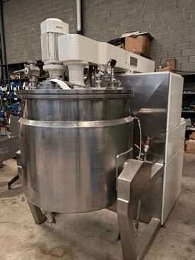Mezclador planetario bachiller acero inoxidable 600 litros de segunda mano