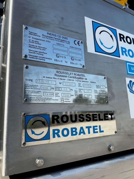 Centrifuga rousselet robatel rc20vxr atex sin uso