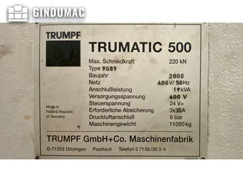 Punzonadora Trumpf Trumatic 500R