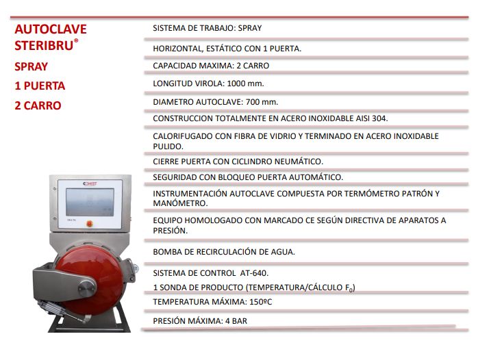 Autoclave Laboratorio 700 x 1000