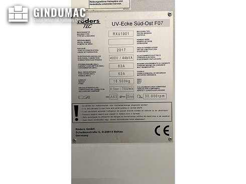 Fresadora Röders TEC RXU 1001