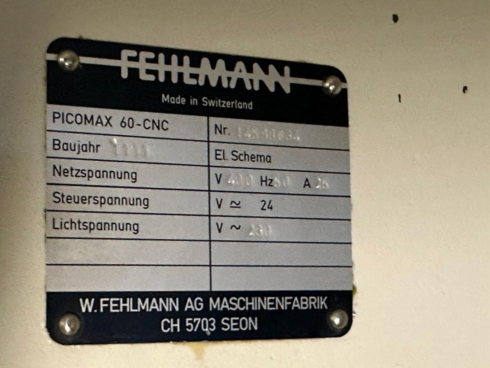 3-axis CNC machine (VMC) FEHLMANN - PICOMAX 60-CNC