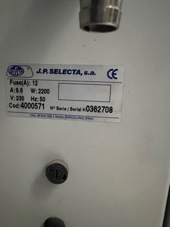 Estufa de vacio p. selecta 0,25 m2 de segunda mano