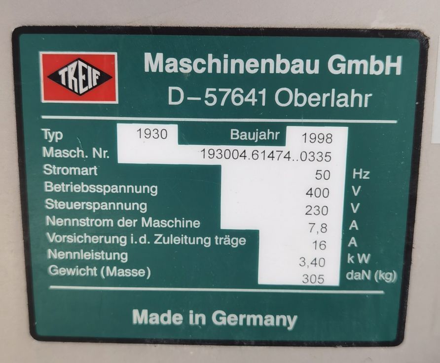 Rebanadora Treif Maschinenbau GmbH.