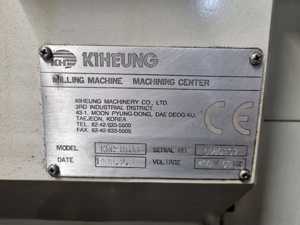 Bed type milling machine Ki-Heung - KNC 800