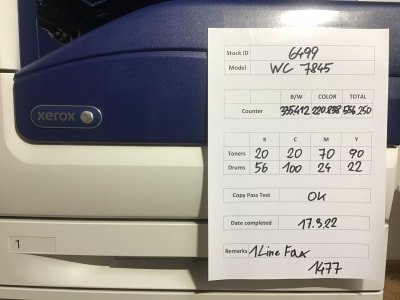 XEROX WC7845 Office printer