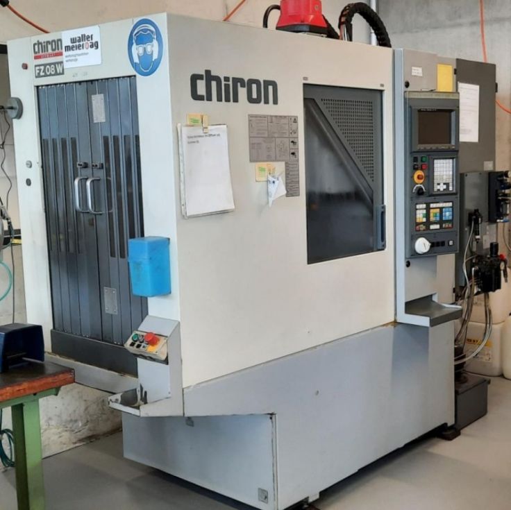 3-axis CNC machine (VMC) CHIRON - FZ08W MACH-ID 7652 Make: CHIRON Type: FZ08W Control: Fanuc 21-M Ye