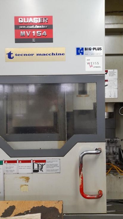 3-axis CNC machine (VMC) QUASER - MV154/E12 MACH-ID 7657 Make: QUASER Type: MV154/E12 Control: FANUC