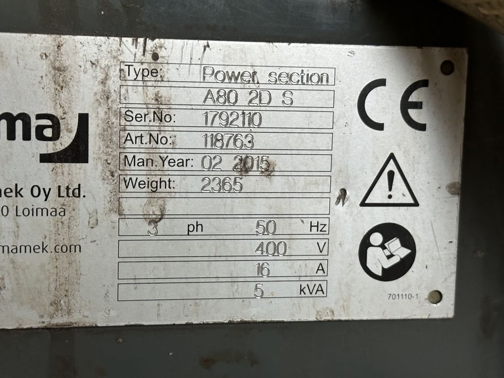 Welding positioner PEMA - A80 MACH-ID 7800 Make: PEMA Type: A80 Year: 2015