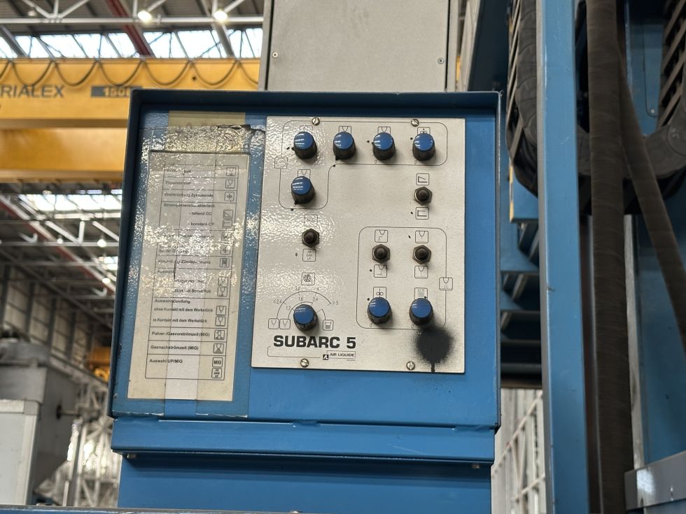 Column welding machine OERLIKON AIR LIQUIDE - UP Halbportal 8,5 x 5,6 MACH-ID 8478 Make: OERLIKON AI