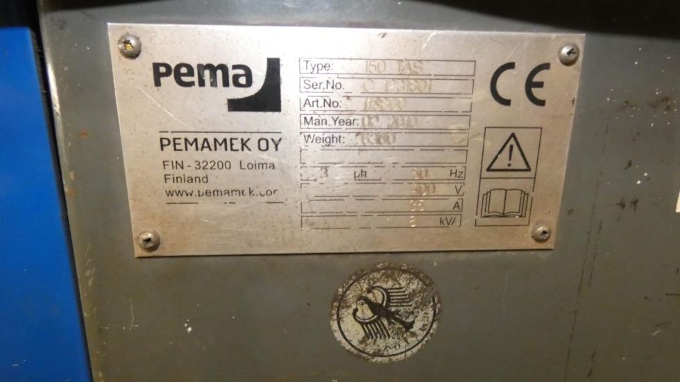 Welding positioner PEMA - 150 TA (S) MACH-ID 7825 Make: PEMA Type: 150 TA (S) Year: 2010