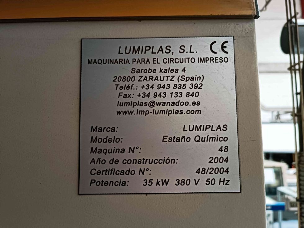 Linea estaño quimico lumiplas