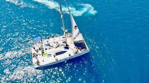 Catamaran à voile de 14,58 m de eslora