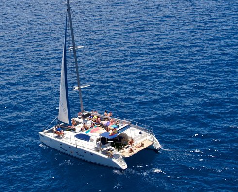 Catamaran à voile de 14,58 m de eslora