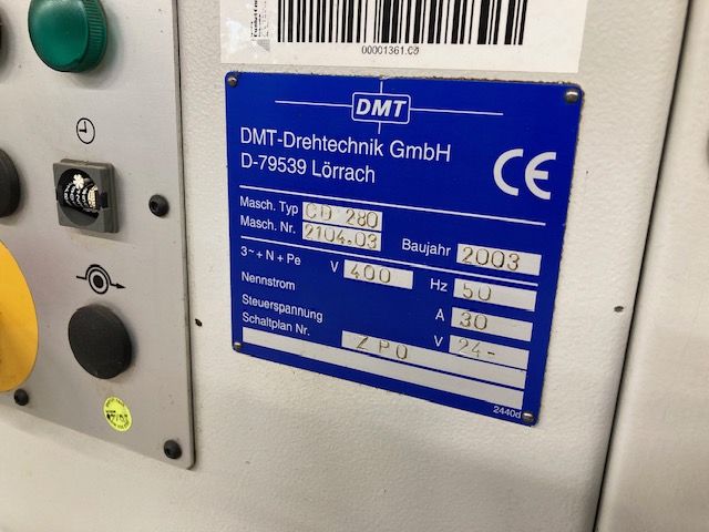 CNC lathe DMT KERN - CD 280 MACH-ID 8536 Make: DMT KERN Type: CD 280 Year: 2003