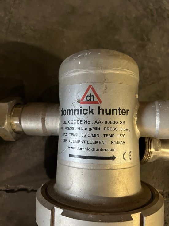 Filtro de aire comprimido domnick hunter oil-x aa-0080g ss de segunda mano