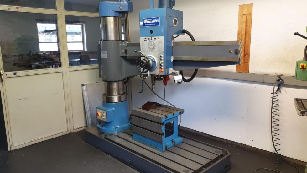 Radial arm drill WAGNER - PRC 50 / 1600 MACH-ID 8551 Make: WAGNER Type: PRC 50 / 1600