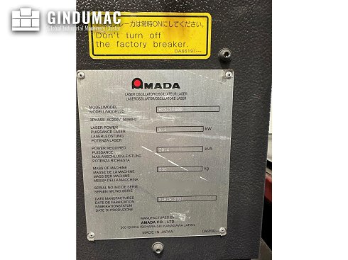 Máquina de corte por láser de fibra AMADA ENSIS-3015 AJ