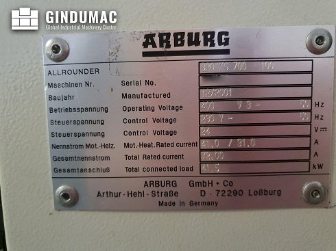 Arburg Allrounder 320 KS 700-100 Máquina de moldeo por inyección