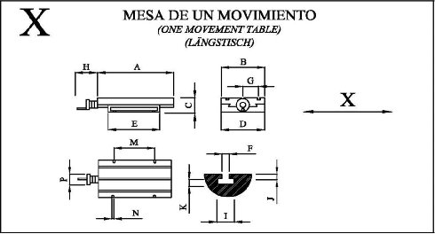 Mesa de coordenadas manual