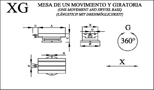 Mesa de coordenadas manual