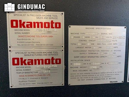 Rectificadora OKAMOTO ACC 84CA-iQ
