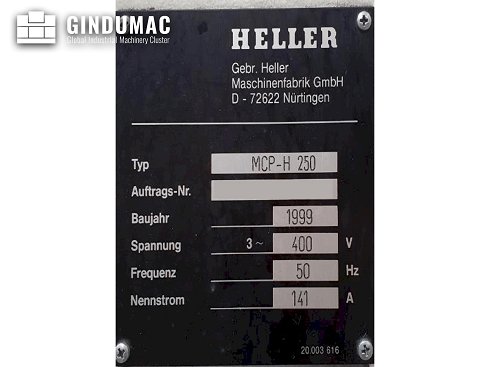 Centro de mecanizado horizontal HELLER MCP-H 250