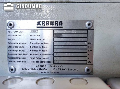 ARBURG 470C 1500-675 Máquina de moldeo por inyección