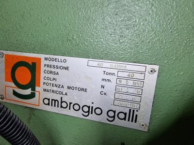 AMBROGIO GALLI 40 GAMMA Line Eccentric Press