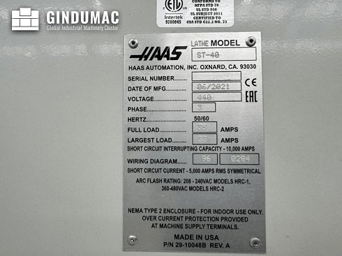 &#x27a4; Venta de HAAS ST 40 - 2021 - Tornos usados