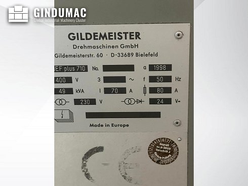 Venta de Torno usado Gildemeister NEF 710 (1998) | GINDUMAC.COM