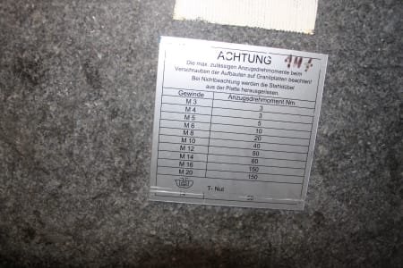 JOHANN FISCHER ASCHAFFENBURG Hard Stone Mounting Plate
