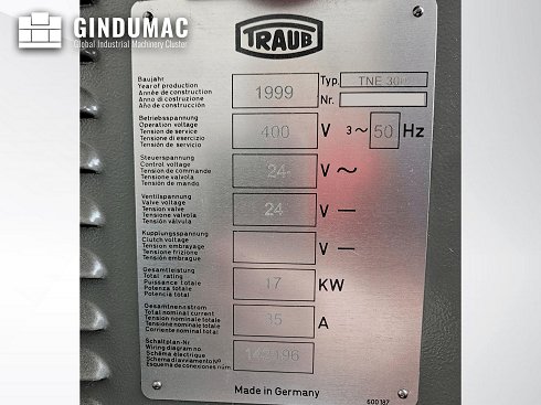 Venta de Torno usado TRAUB TNE300 (1999) | GINDUMAC.COM