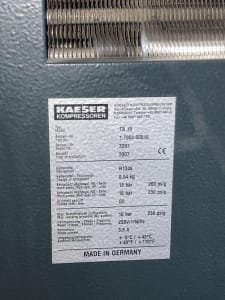 Secador de aire y secador frigorífico KAESER TB 19