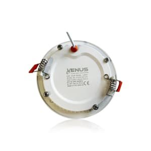 VENUS 100 x LED Panel - round - 8W - Recessed - 3000K (warm white)