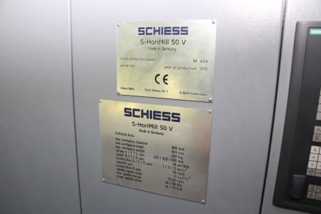 Centro de mecanizado horizontal SCHIESS S-HoriMill 50V