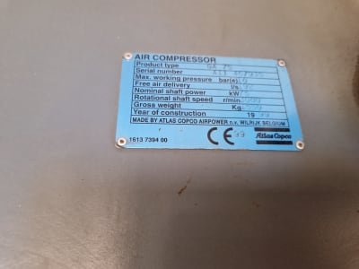 Compresor de tornillo ATLAS COPCO GA 75