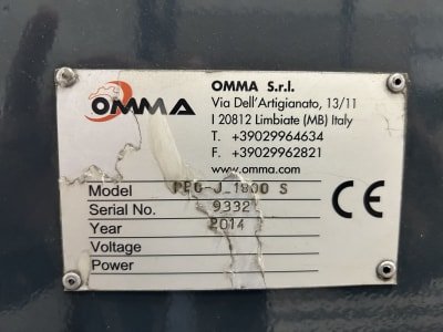 Otra tecnología de embalaje OMMA PRO-J 1800 S