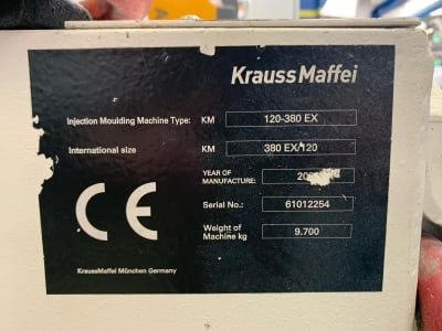 Inyectora KRAUSS MAFFEI 120-380 EX
