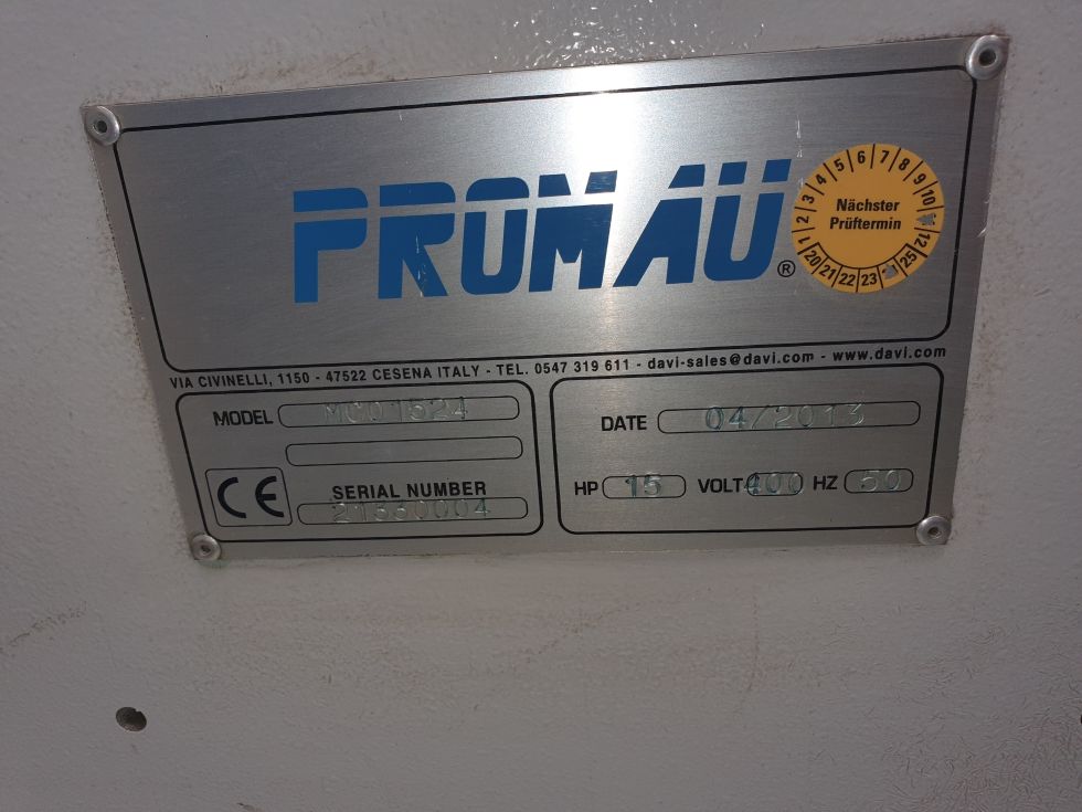 3 roll plate bender Davi Promau - MCO 1524 MACH-ID 8707