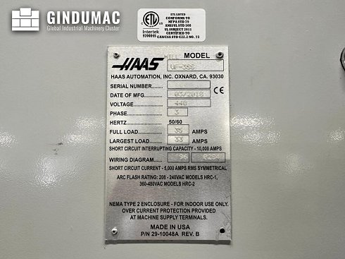 Centro de mecanizado vertical usado HAAS VF-3SS - 2018 - venta | gindumac.com