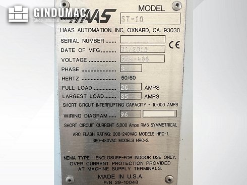 Torno HAAS ST-10 - 2015 - venta | gindumac.com