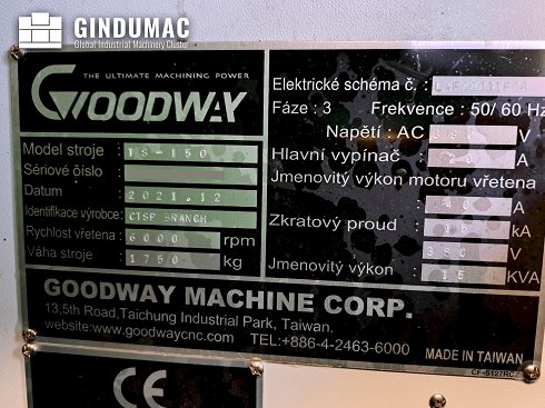 Torno Usado Goodway TS-150 - 2021 - venta | gindumac.com