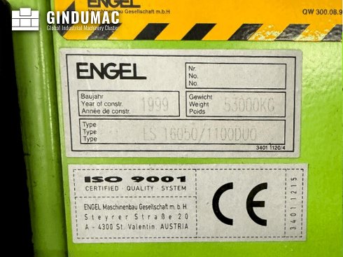 Inyectora usada Engel ES 16050/1100DUO - 1999 - venta | gindumac.com