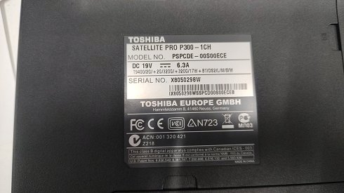 ordenador portátil Toshiba